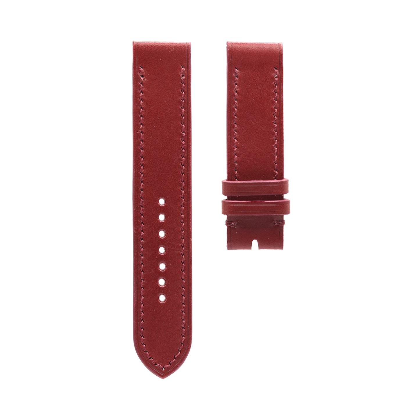 Burgundy Buttero Slim Leather Apple Watch Strap