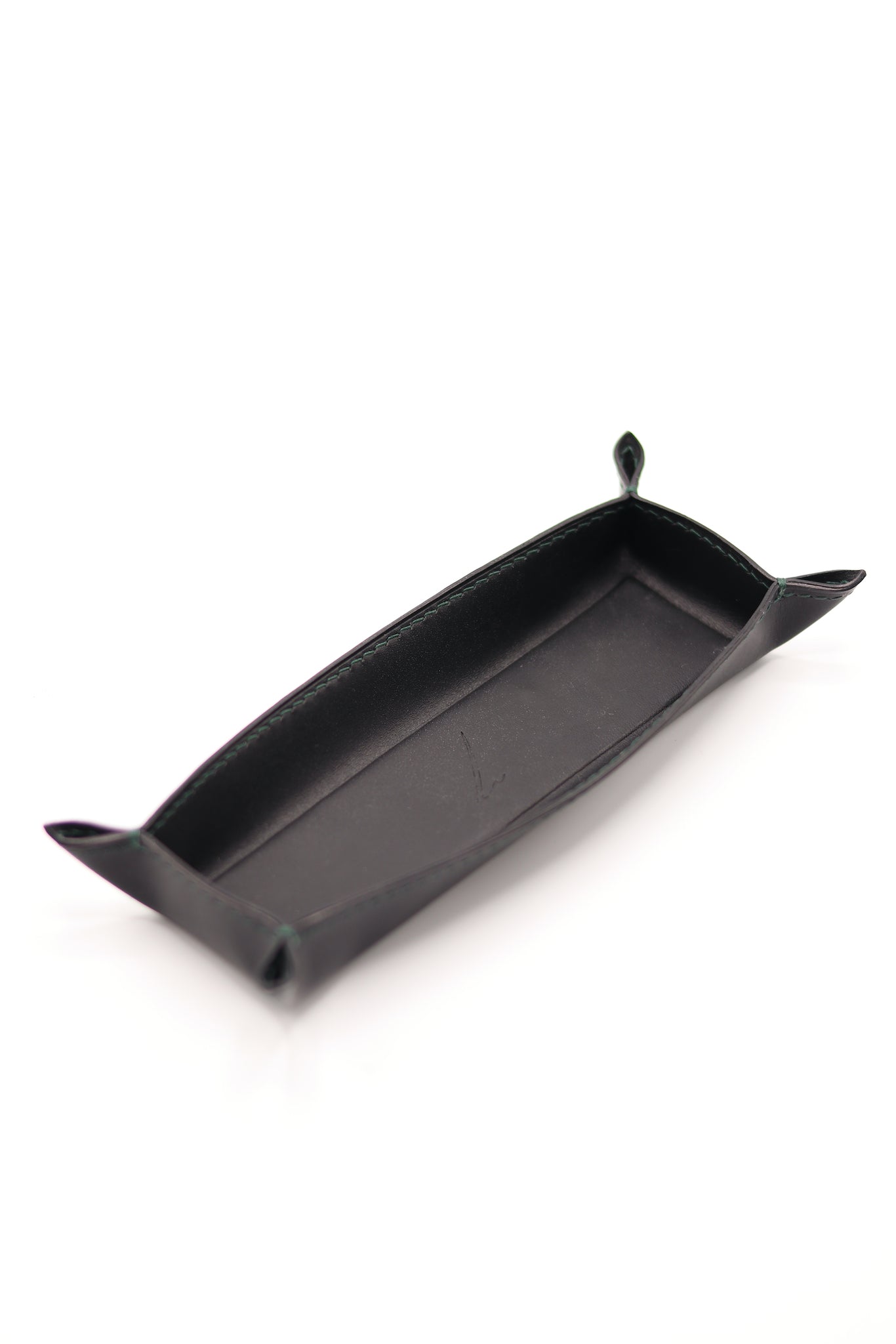 Buttero Leather Stationary Valet Tray