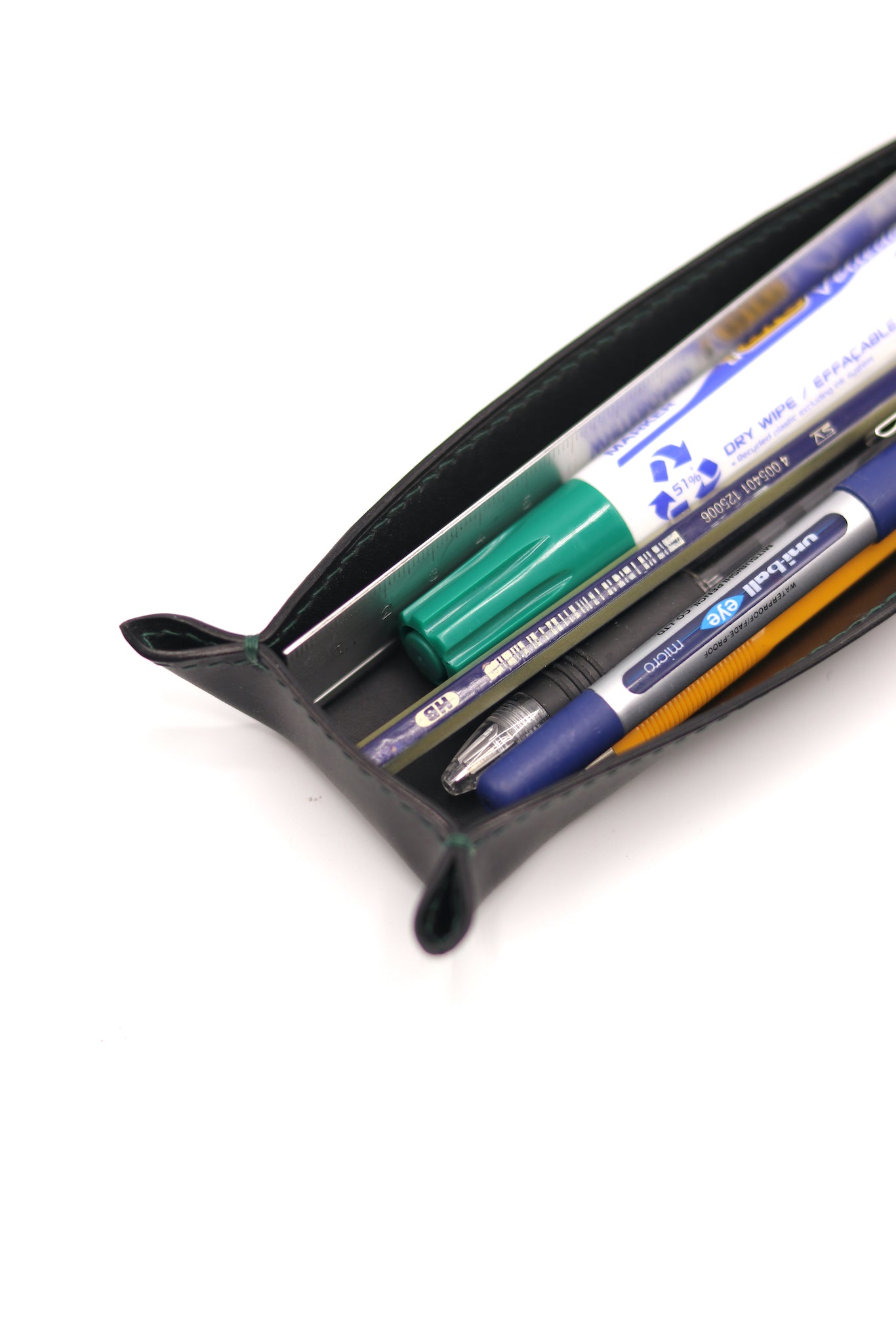Buttero Leather Stationary Valet Tray