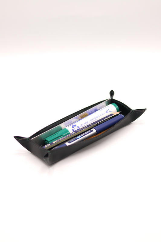 Buttero Leather Stationary Valet Tray