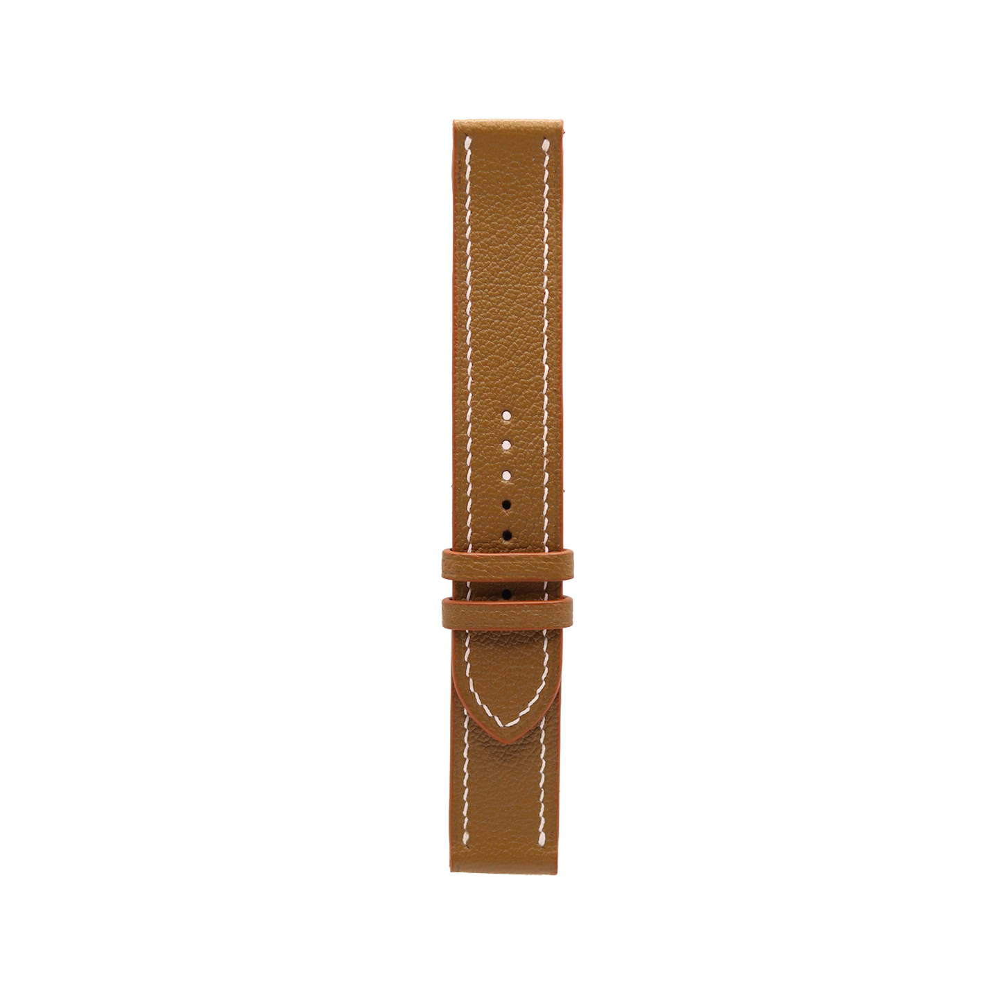 Gold Brown Chevrè Goat Leather Apple Watch Strap