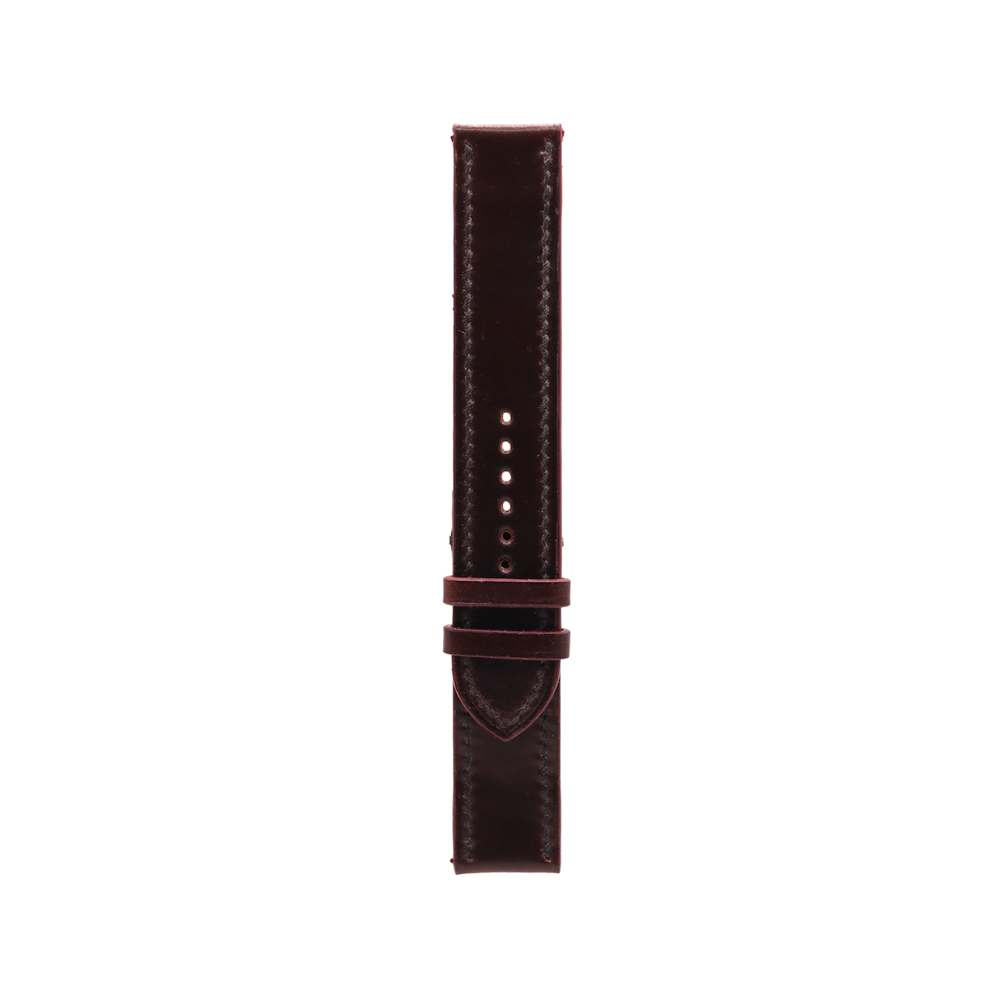 Colour #8 Horween Shell Cordovan Slim Leather Apple Watch Strap