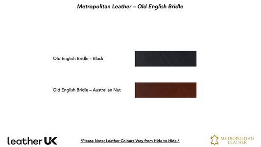 Vegetable Tanned Full Grain English Bridle Metropolitan Leather Swatch