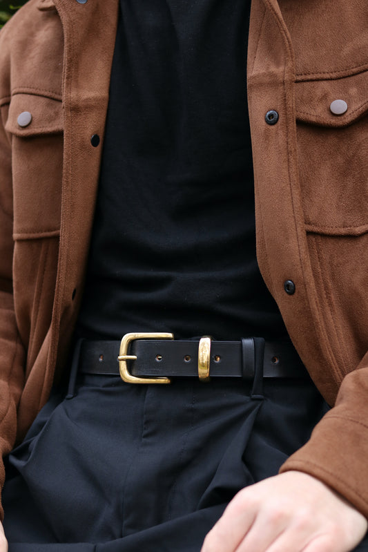 Handmade English Bridle Leather Belt - 32mm / 1.25 Inch Width