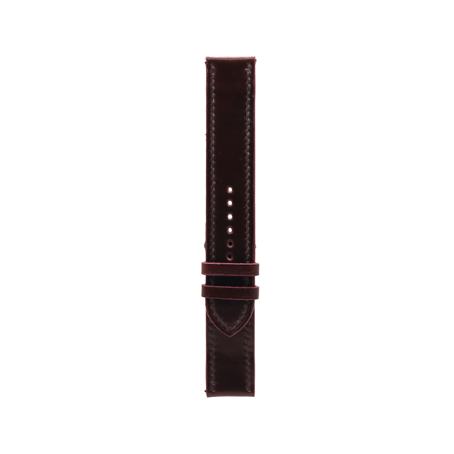 Colour #8 Horween Shell Cordovan Slim Leather Watch Strap